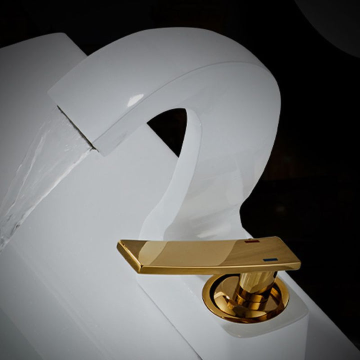 Kalsten | Modern Single-Lever Basin Faucet Bathroom Brass Central Faucet