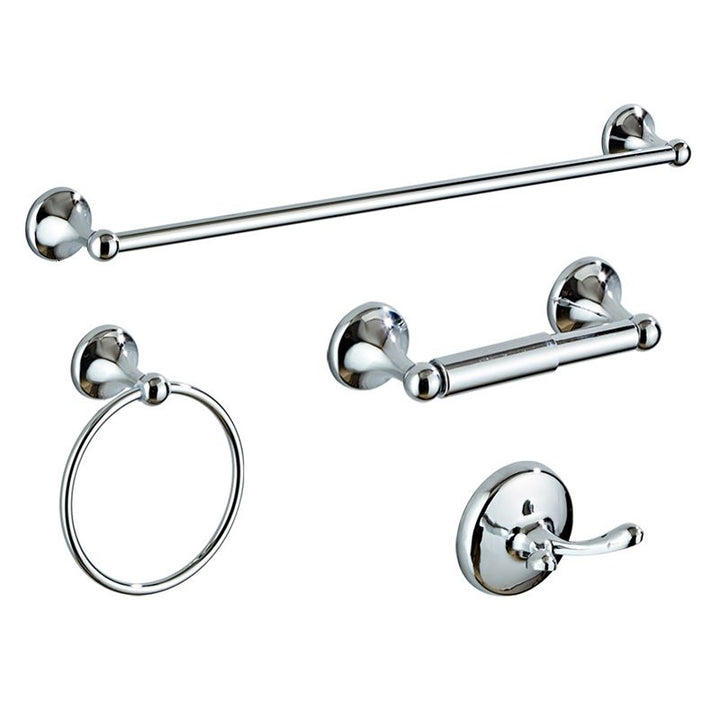 Kalsten | Metal Bathroom Set Traditional Style Chrome Bathroom Accessories Set