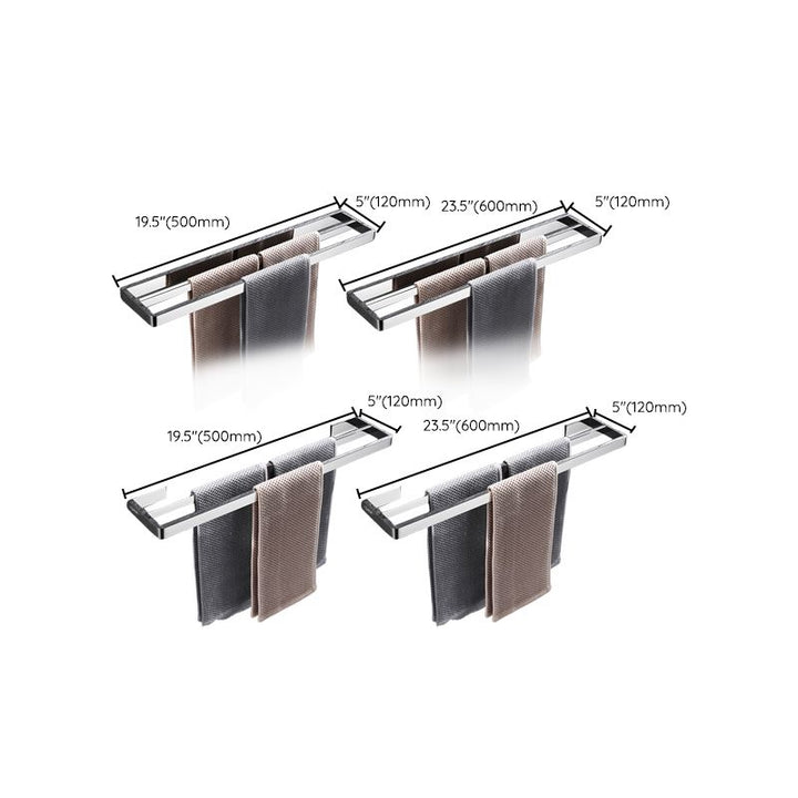 Kalsten | 5-piece modern bathroom accessories as single item or in set Polished chrome bathroom set
