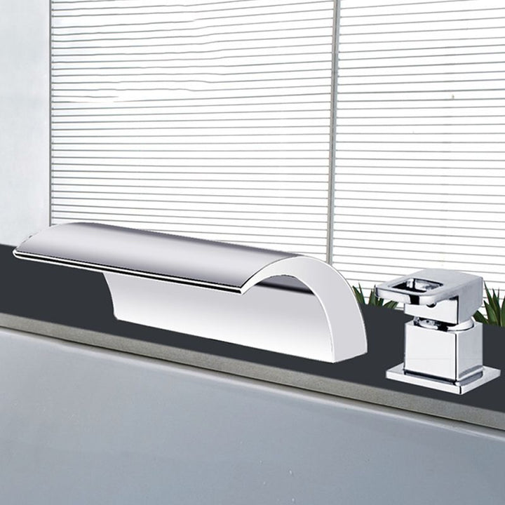 Kalsten | Modern Brass Roman Bathtub Faucet Waterfall Spout Bathtub Faucet