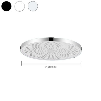 Round, Fixed High-Flow Shower Head with Air Injection, Wall Mounted