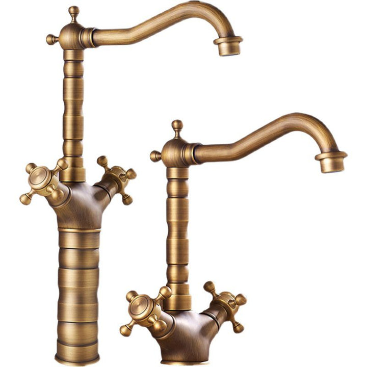 Kalsten | Industrial Widespread Bathtub Faucet with Cross Handles Sink Faucet