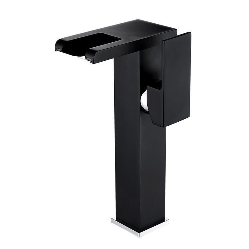 Modern Brass Faucet – LED Waterfall Mixer Valve