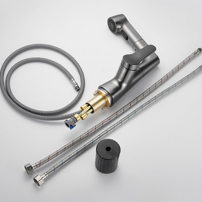 Kalsten | Extendable Vessel Water Tap Modern Sink Faucet with a Lever Handle