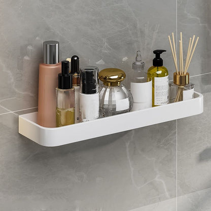 BowLift | Contemporary Bathroom Accessory Set Metal Bath Shelf in White