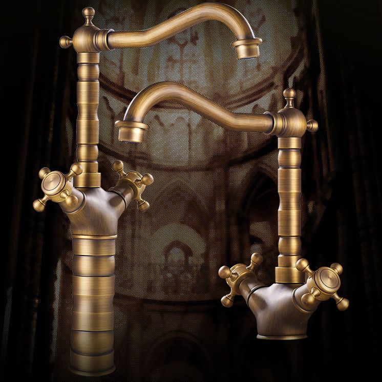 Kalsten | Industrial Widespread Bathtub Faucet with Cross Handles Sink Faucet
