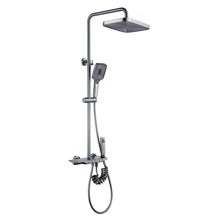 Kalsten | Modern adjustable water flow shower faucet shower arm shower system on the wall
