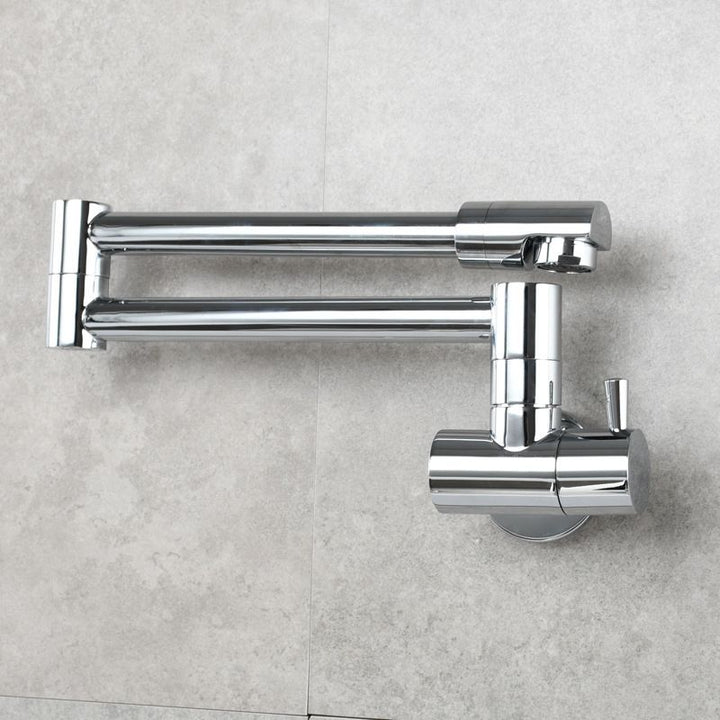 Kalsten | Modern Pull-down Faucet Single Handle Wall Mounted Pot Filler Low Profile 1-Hole Filler