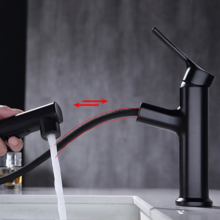 Kalsten | Round Vessel Sink Bathroom Faucet Simple Style Faucet with Brass Material