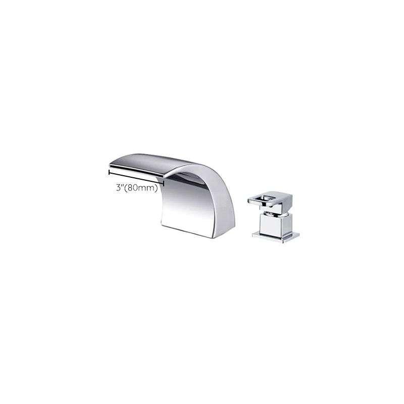 Kalsten | Modern Brass Roman Bathtub Faucet Waterfall Spout Bathtub Faucet