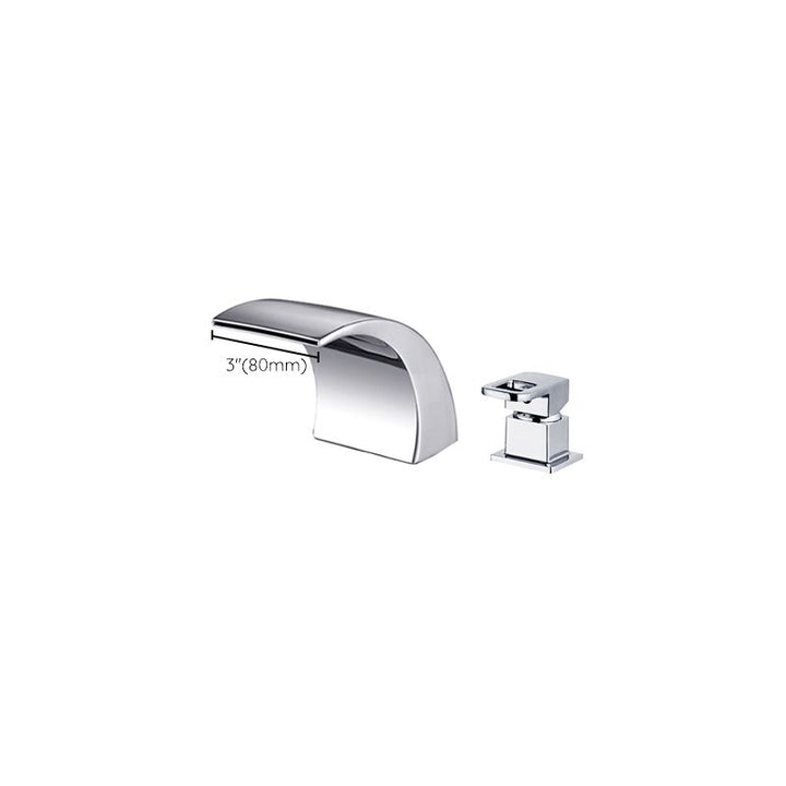 Kalsten | Modern Brass Roman Bathtub Faucet Waterfall Spout Bathtub Faucet
