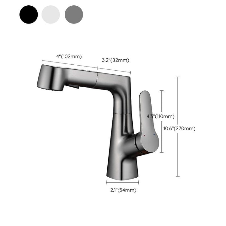 Kalsten | Extendable Vessel Water Tap Modern Sink Faucet with a Lever Handle