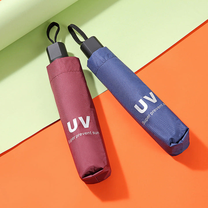 Women's UV Protection Folding Umbrella with Automatic Opening Mechanism Kalsten