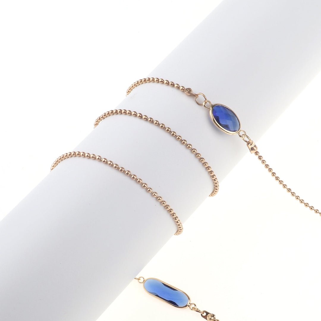 Elegant Blue Stone Necklace Kalsten