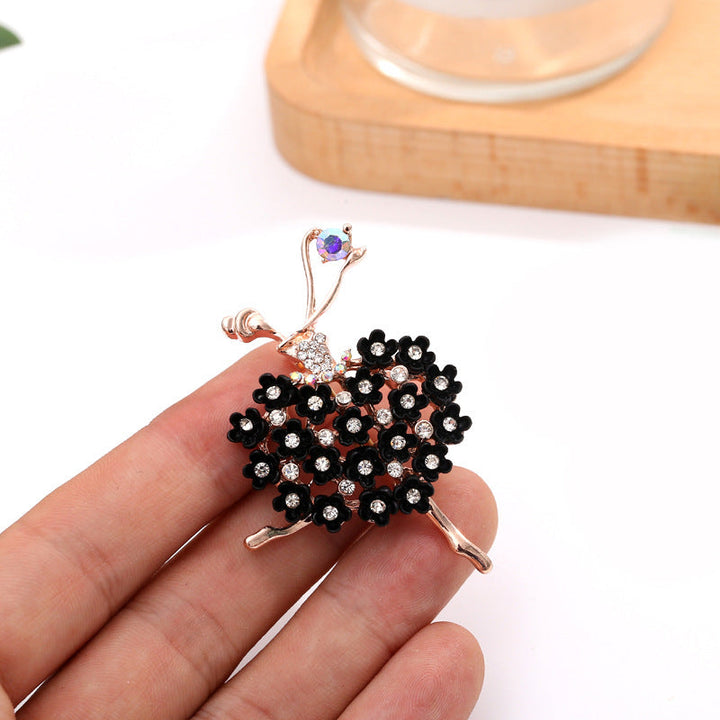 Ballet-Inspired Flower Brooch Kalsten