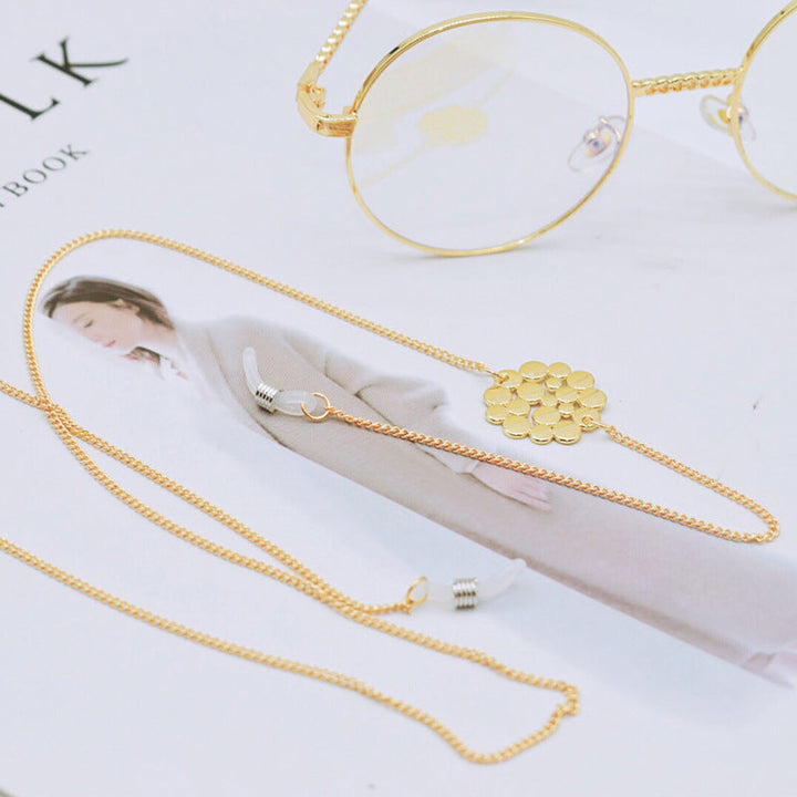 Elegant Layered Chain Eyewear Holder Kalsten