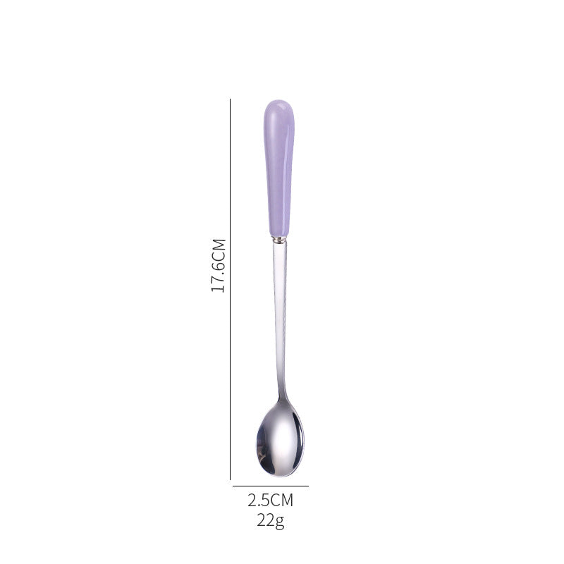 Ergonomic teaspoon with non-slip handle Kalsten