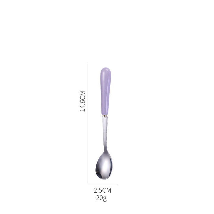 Ergonomic teaspoon with non-slip handle Kalsten