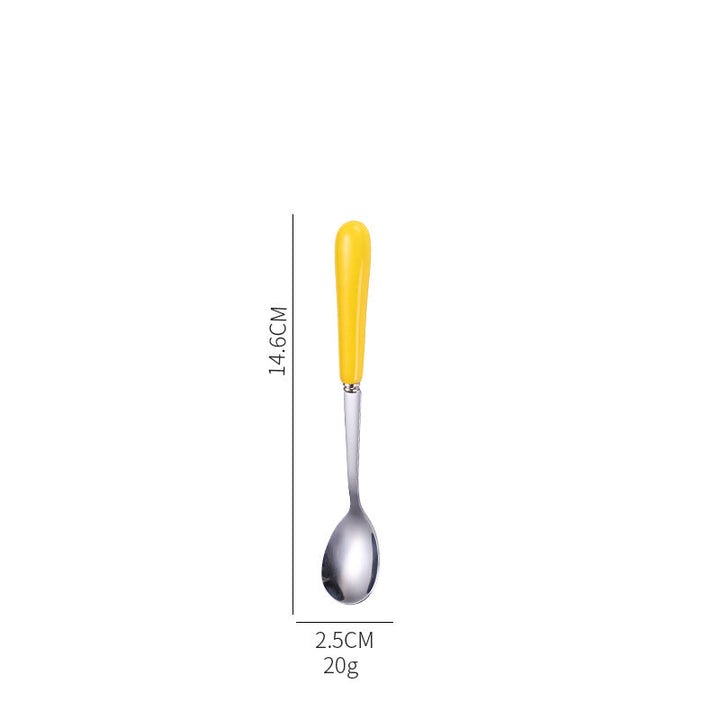 Ergonomic teaspoon with non-slip handle Kalsten