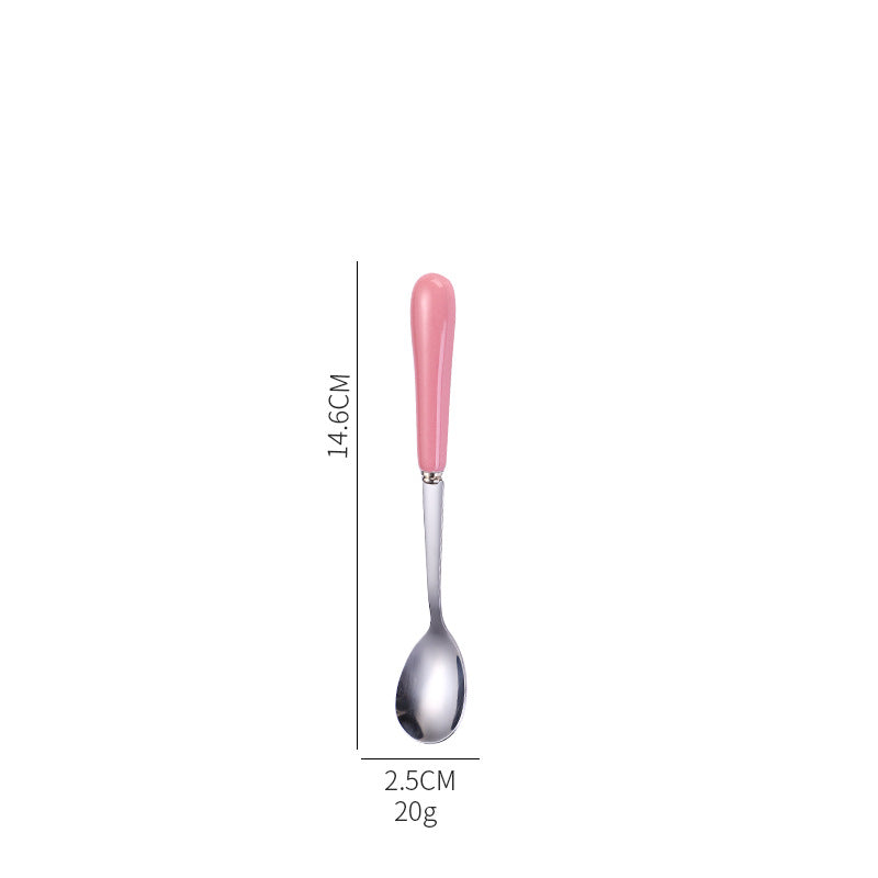 Ergonomic teaspoon with non-slip handle Kalsten