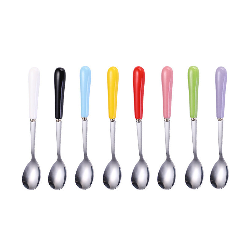 Ergonomic teaspoon with non-slip handle Kalsten