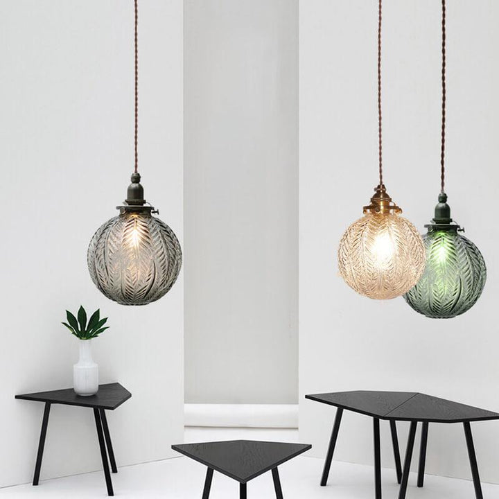 Pendant Light Glass 5.9 in Adjustable Cord Dining Kitchen Island Hanging Modern Ceiling Lamp | Kalsten