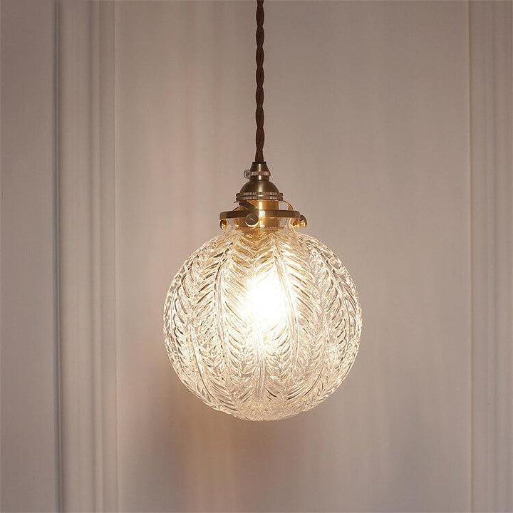 Pendant Light Glass 5.9 in Adjustable Cord Dining Kitchen Island Hanging Modern Ceiling Lamp | Kalsten