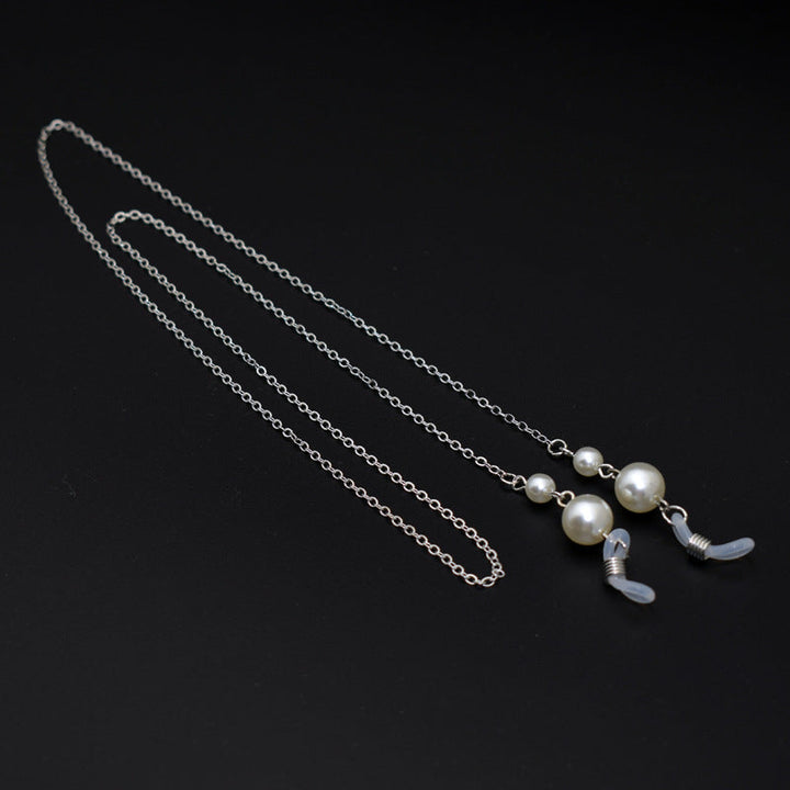 Elegant Long Pearl Chain Eyewear Holder Kalsten