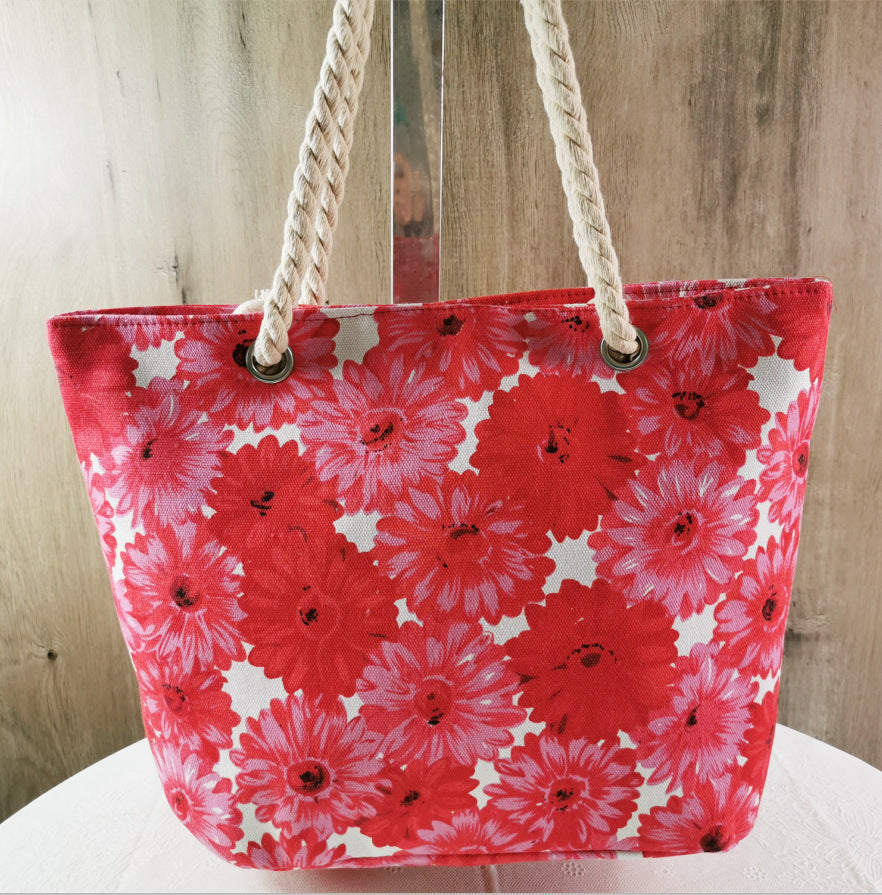 Flower Pattern Beach Bag Kalsten