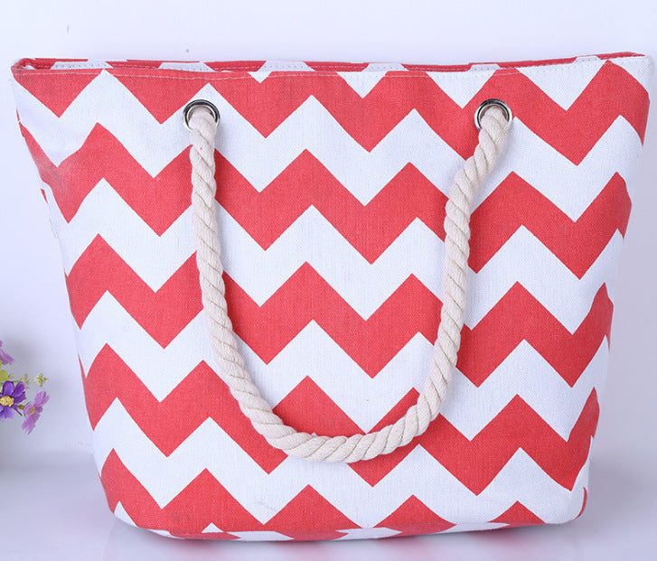 Large shopping bag with modern zigzag design Kalsten