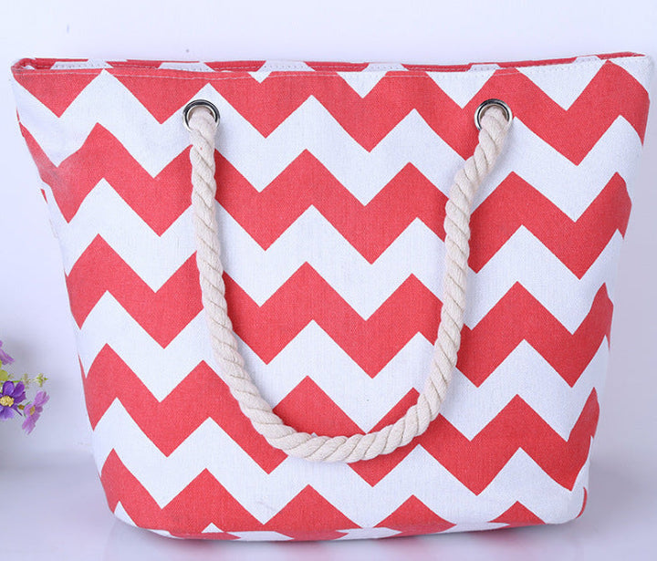 Large shopping bag with modern zigzag design Kalsten