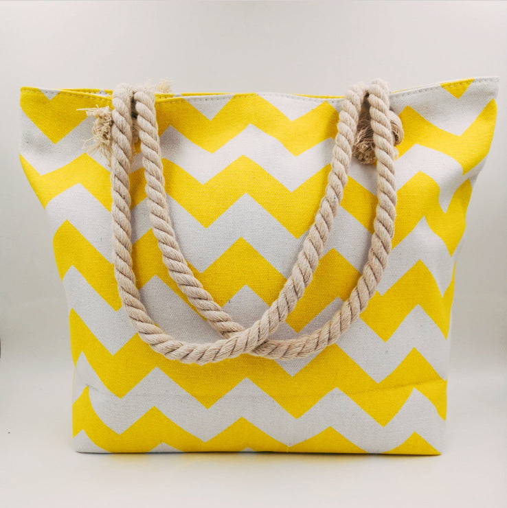 Large shopping bag with modern zigzag design Kalsten