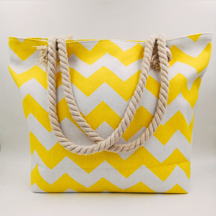 Large shopping bag with modern zigzag design Kalsten