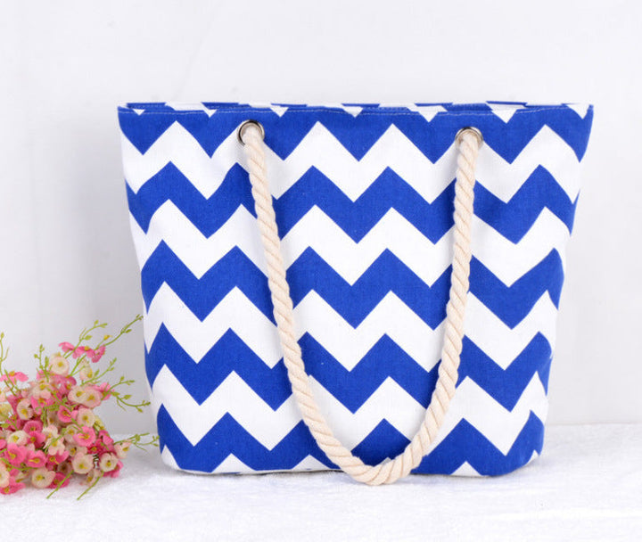 Large shopping bag with modern zigzag design Kalsten