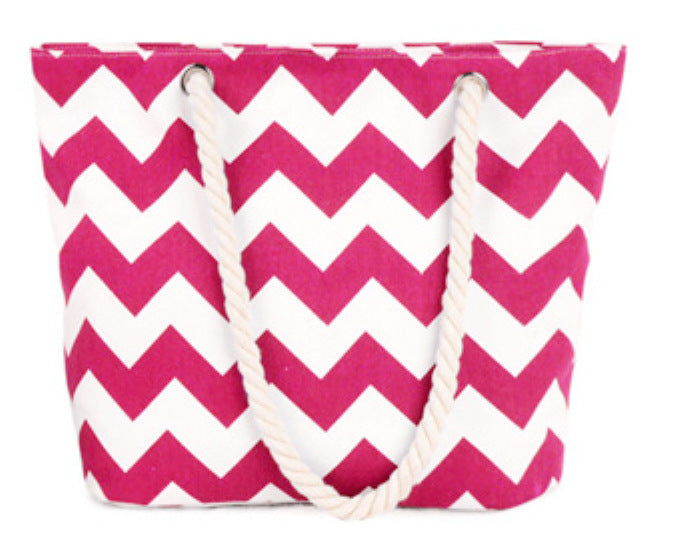 Large shopping bag with modern zigzag design Kalsten