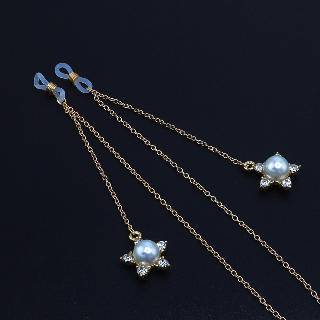 Pearl-Accented Eyewear Chain Kalsten