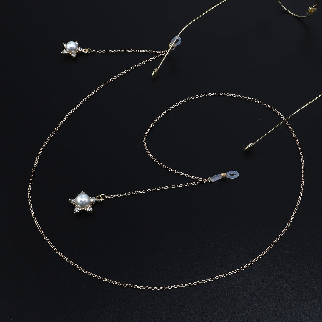 Pearl-Accented Eyewear Chain Kalsten