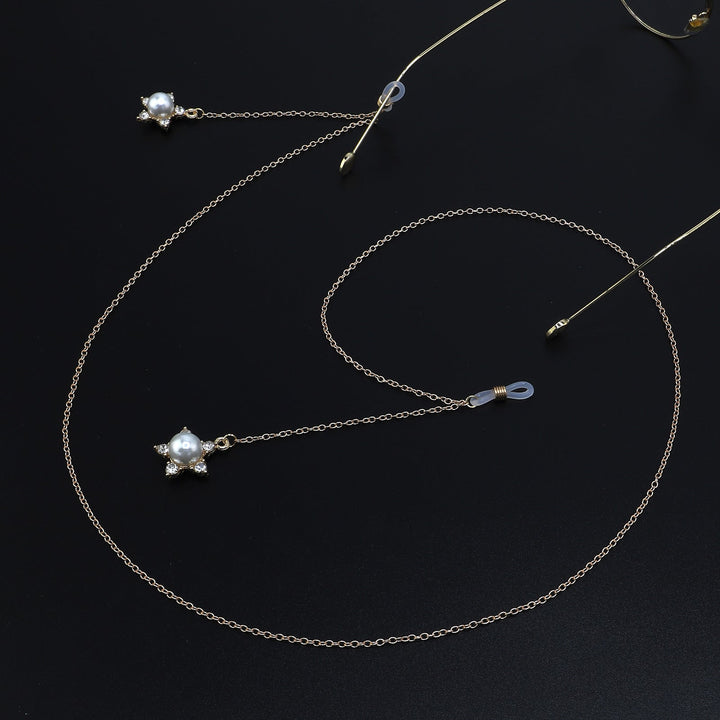Pearl-Accented Eyewear Chain Kalsten