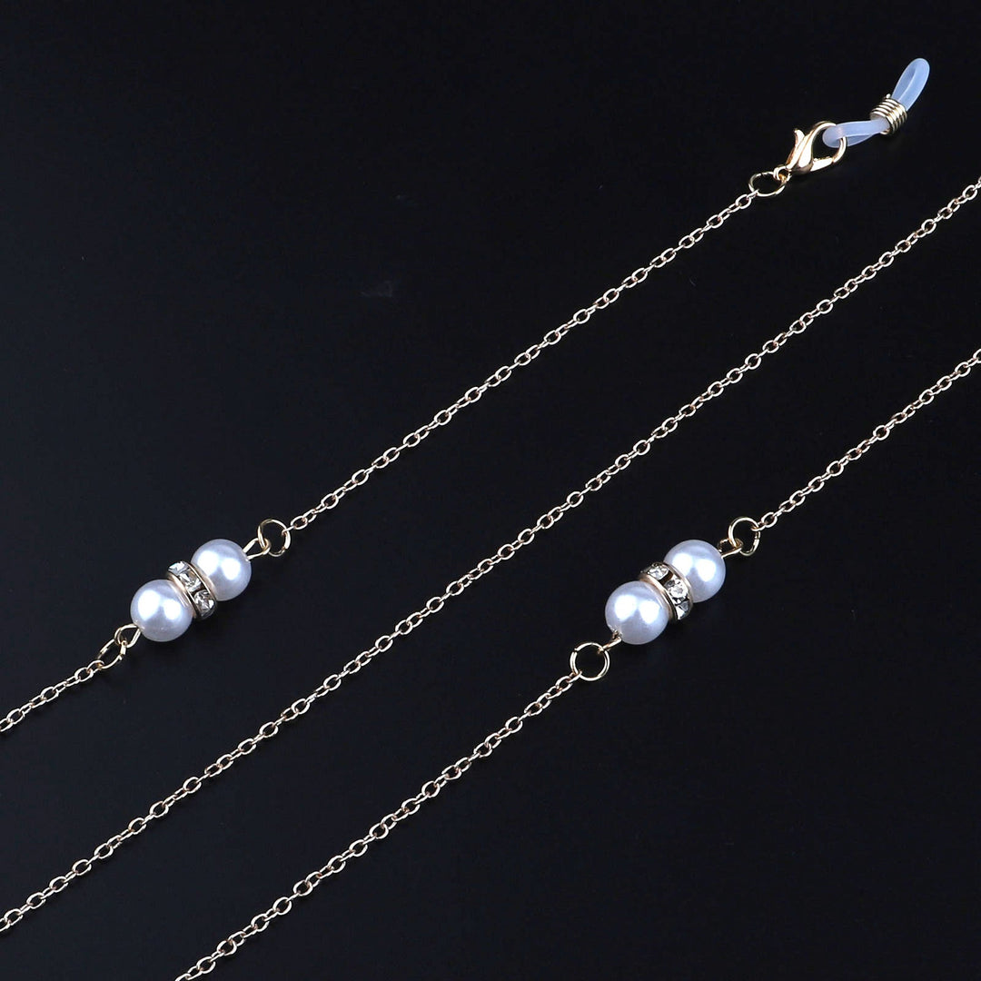 Elegant Pearl Accented Eyewear Chain Kalsten