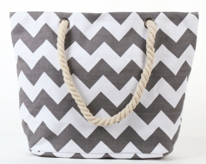 Large shopping bag with modern zigzag design Kalsten