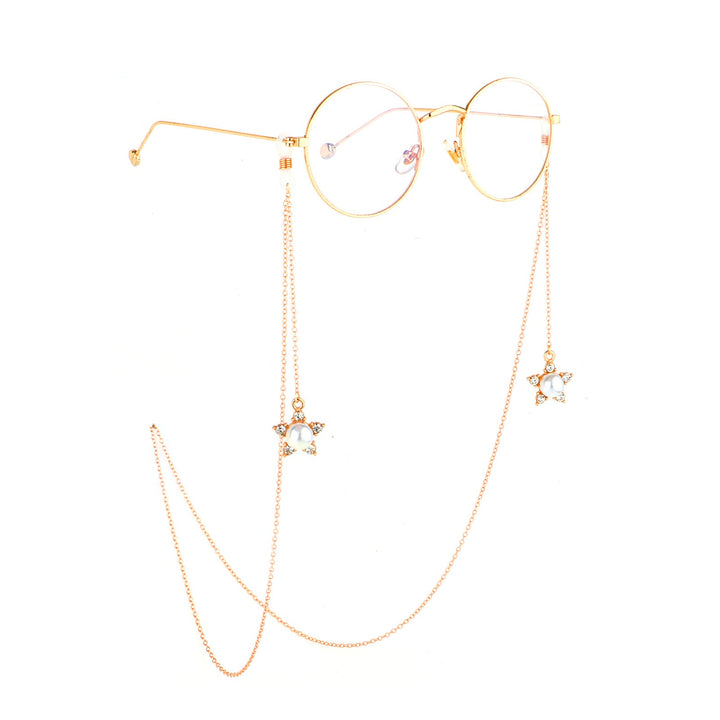 Pearl-Accented Eyewear Chain Kalsten