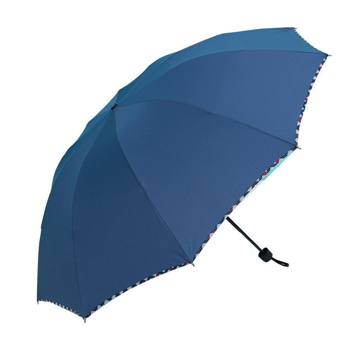 Women lightweight automatic umbrella with sturdy frame and practical carrying mechanism Kalsten