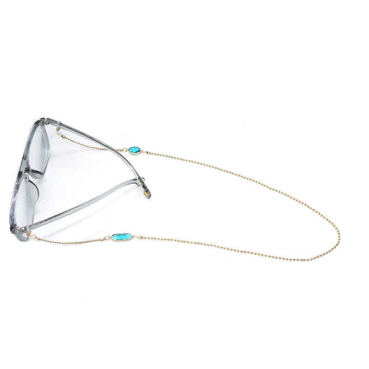 Elegant Stone-Embellished Eyewear Chain Kalsten