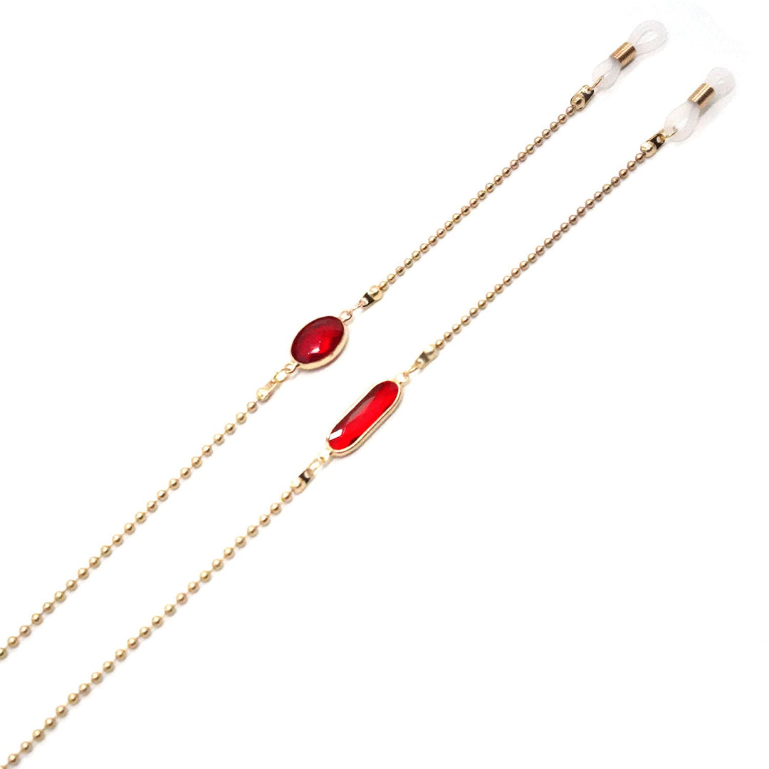 Elegant Gemstone Glasses Chain Kalsten
