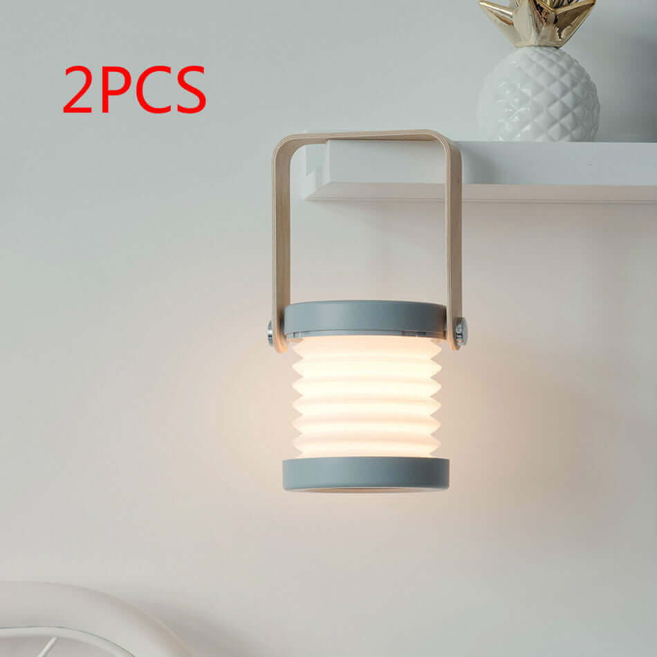 Foldable Touch Dimmable Reading LED Night Light Portable Lantern Lamp USB Rechargeable For Home Decor | Kalsten