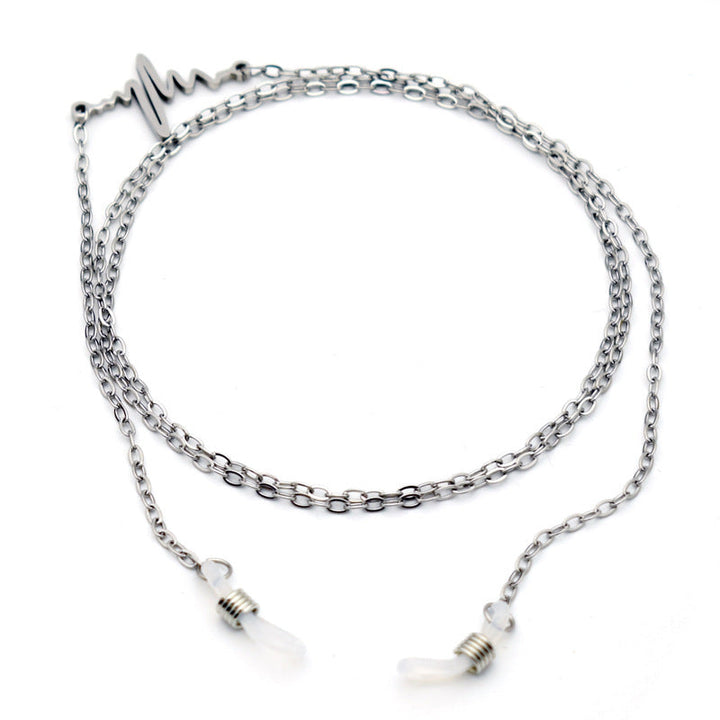 Trendy Heartbeat Design Eyewear Chain Kalsten