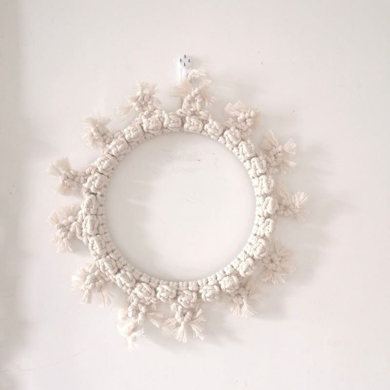 Decorative Macrame Wall Mirror Acalora