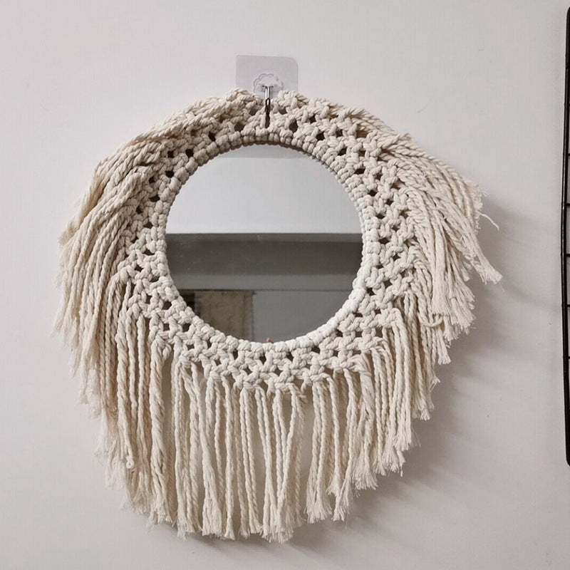 Decorative Macrame Wall Mirror Acalora