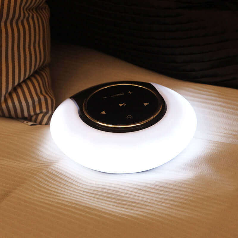 Creative Bluetooth Subwoofer Stereo Speaker LED Desk Lamp Stepless Dimming Folding Touch Atmosphere Night Light | Kalsten