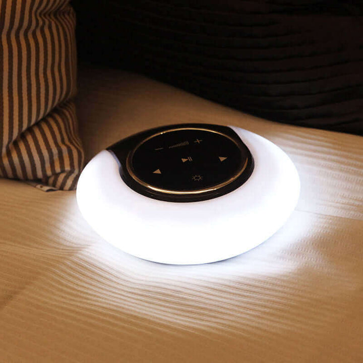 Creative Bluetooth Subwoofer Stereo Speaker LED Desk Lamp Stepless Dimming Folding Touch Atmosphere Night Light | Kalsten